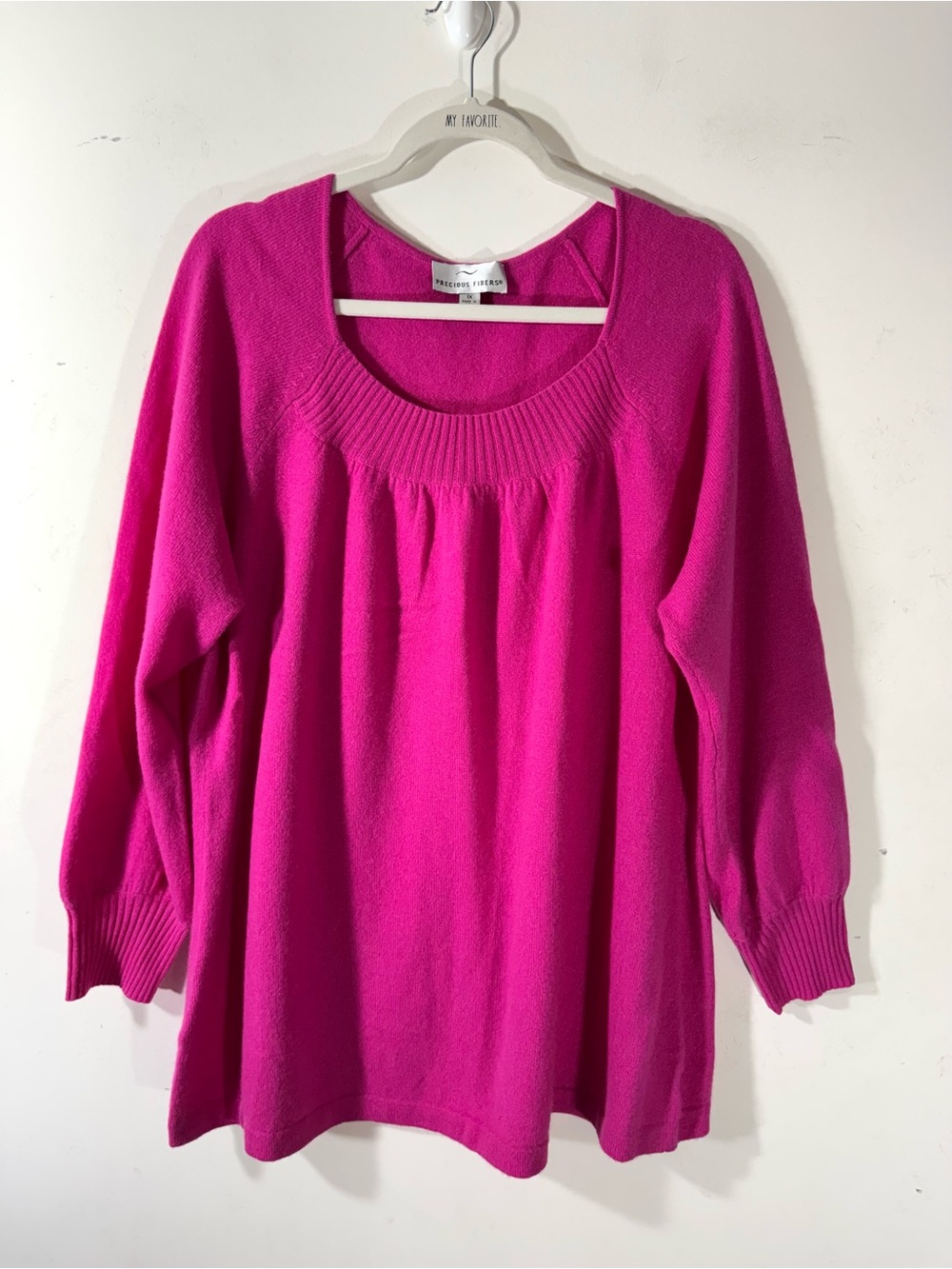 Precious Fibers pink cashmere sweater 1X - Picture 1 of 9